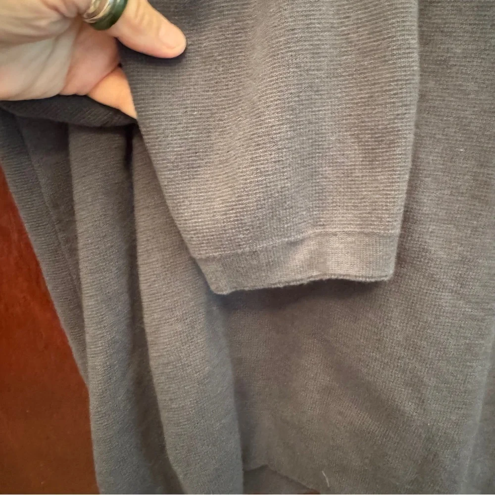 Common People Men's grey Zip Up Cardigan Size Large 100% Cotton w/ pocket